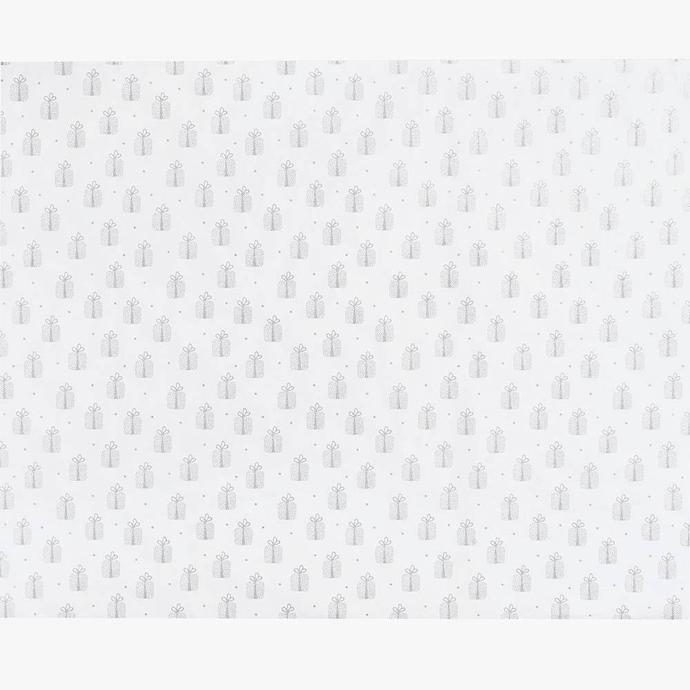 Silver Glitter Gifts Wrapping Paper