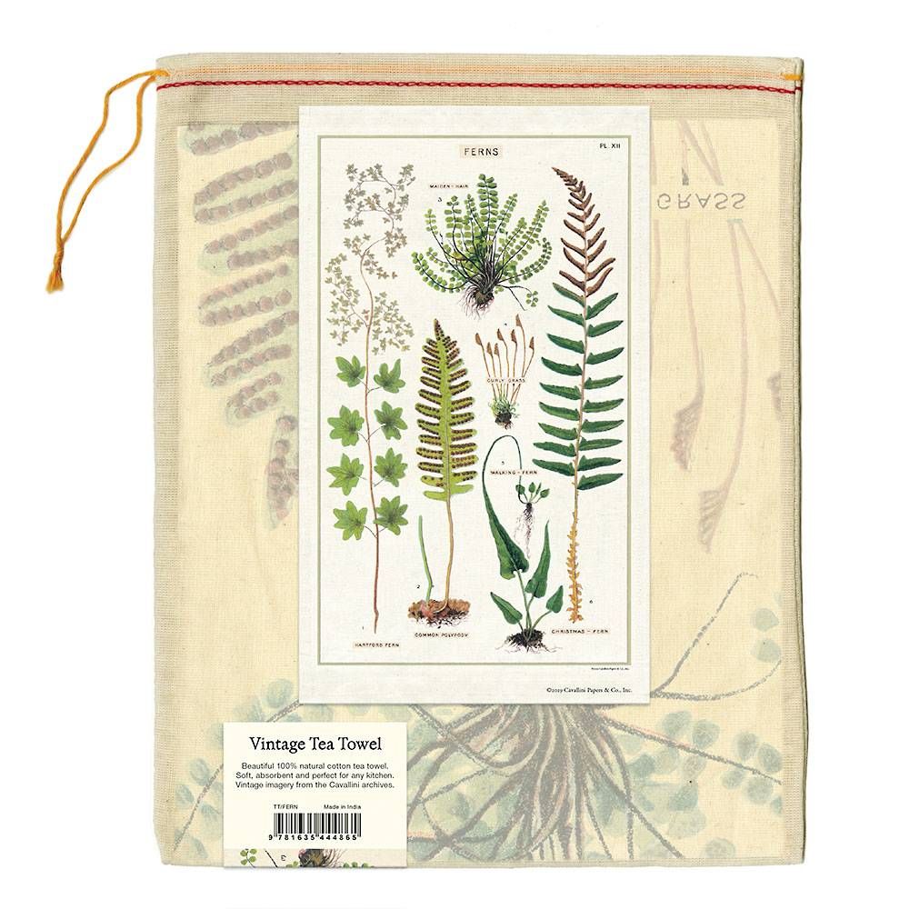 Ferns Tea Towel