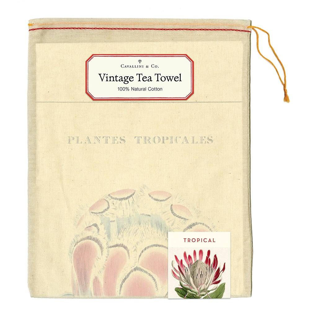 Tropical Plants Tea Towel
