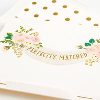 Perfectly Matched Florals Wedding Card