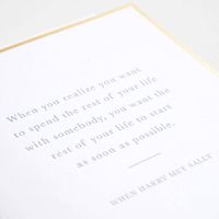 Rest of Your Life Wedding Card