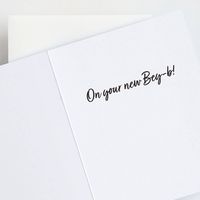 Congrats Bey-B Baby Card