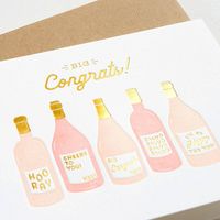 Big Congrats Bottles Card