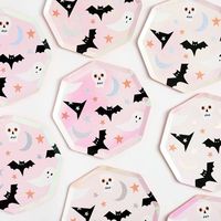 Holographic Halloween Plates