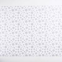 Silver Glitter Snowflake Wrapping Paper