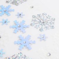 Chunky Glitter Snowflake Stickers