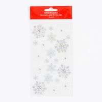 Chunky Glitter Snowflake Stickers