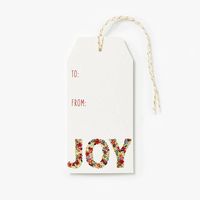 Joy Floral Gift Tags