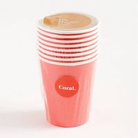 Coral Paper Cups