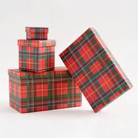 Tartan Plaid SMALL Shirt Box