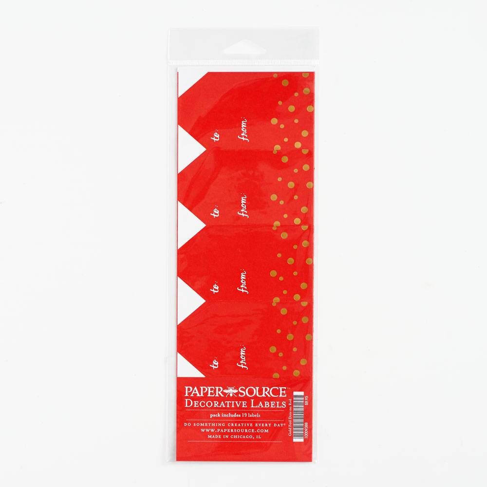 Gold Foil Dot Labels