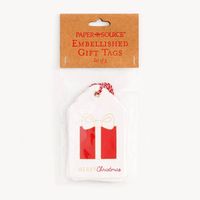 Red Present Gift Tags