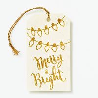 Glitter Merry & Bright Gift Tags