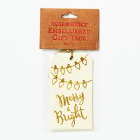 Glitter Merry & Bright Gift Tags