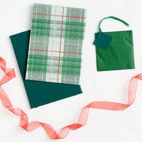 Green Plaid Medium Foldable Box Set