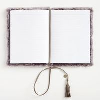 Gray Faux Fur Journal