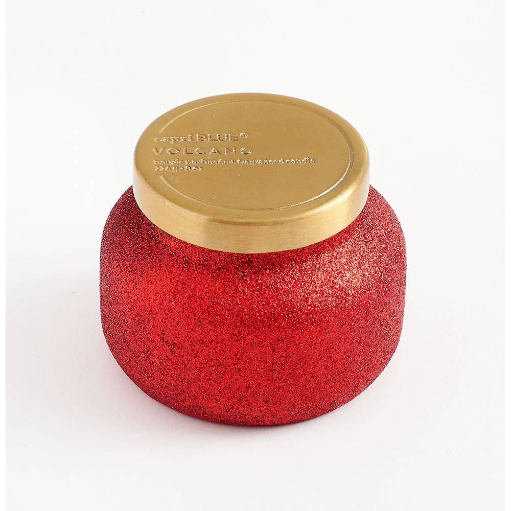 Red Glitter Candle
