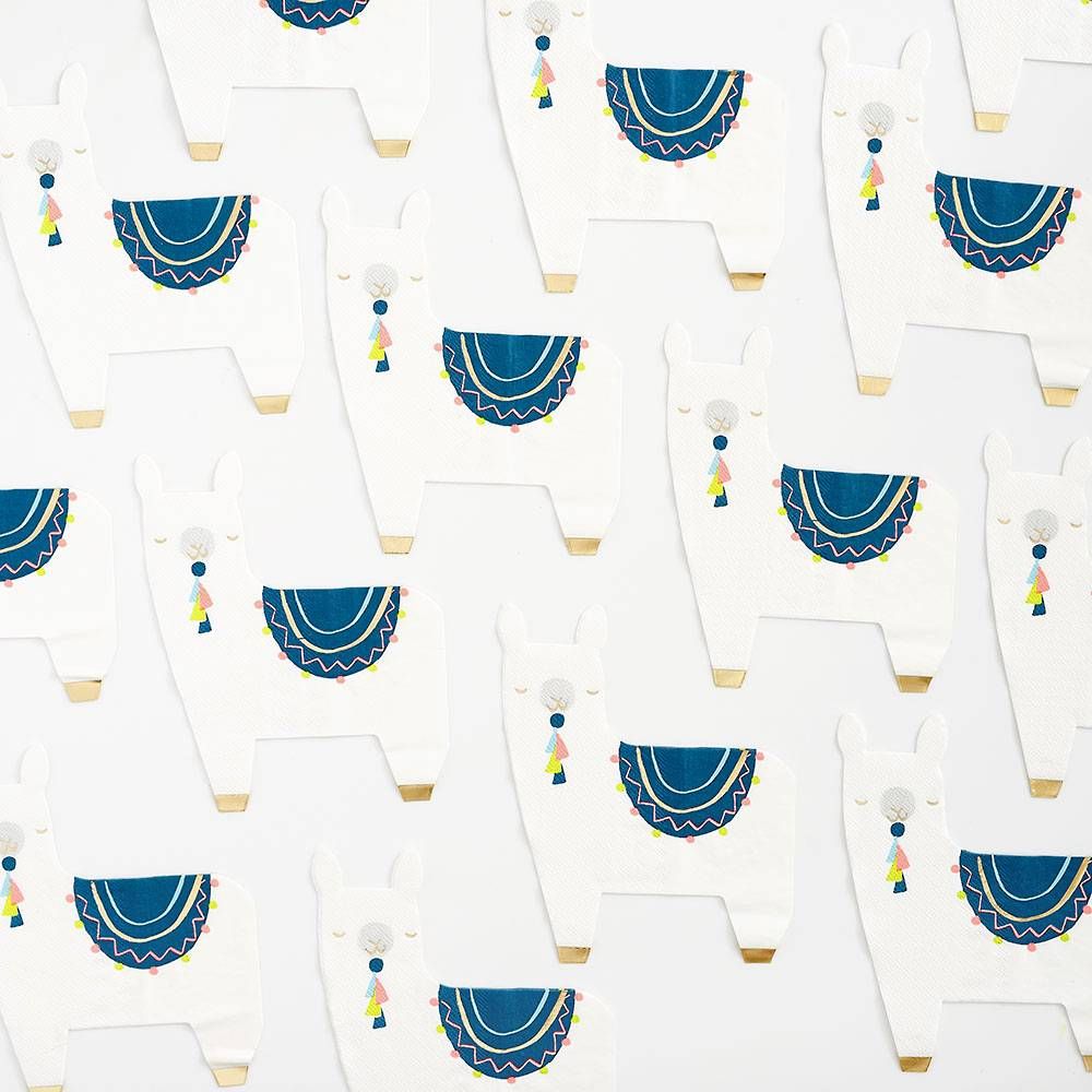 Llama Die Cut Napkins