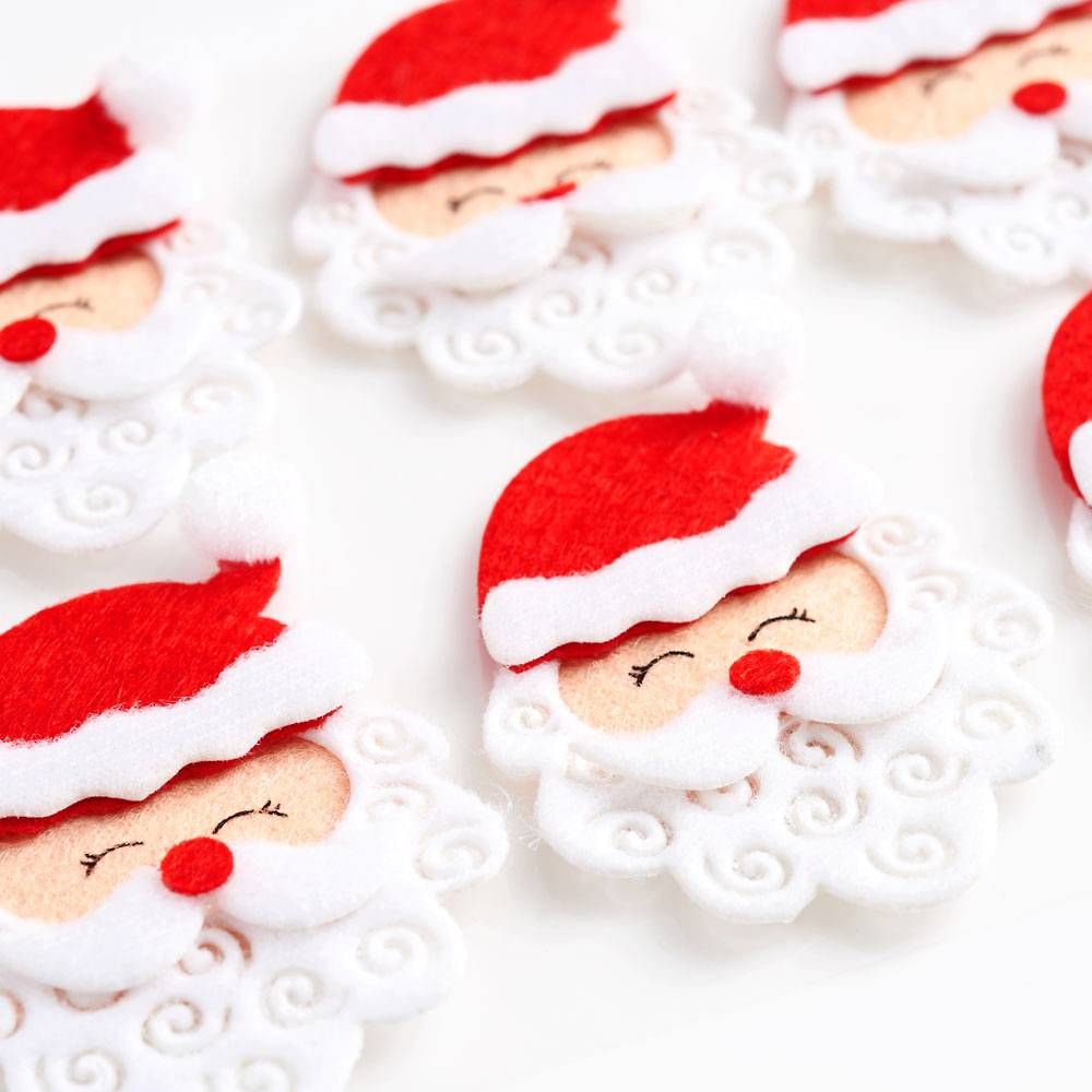 Swirl Beard Santa Stickers
