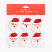 Swirl Beard Santa Stickers