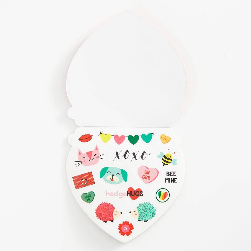 Rainbow Heart Valentine Sticker Book