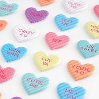 Conversation Heart Puffy Stickers