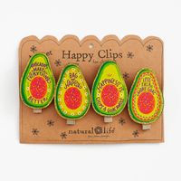 Magnetic Avocado Happy Clips