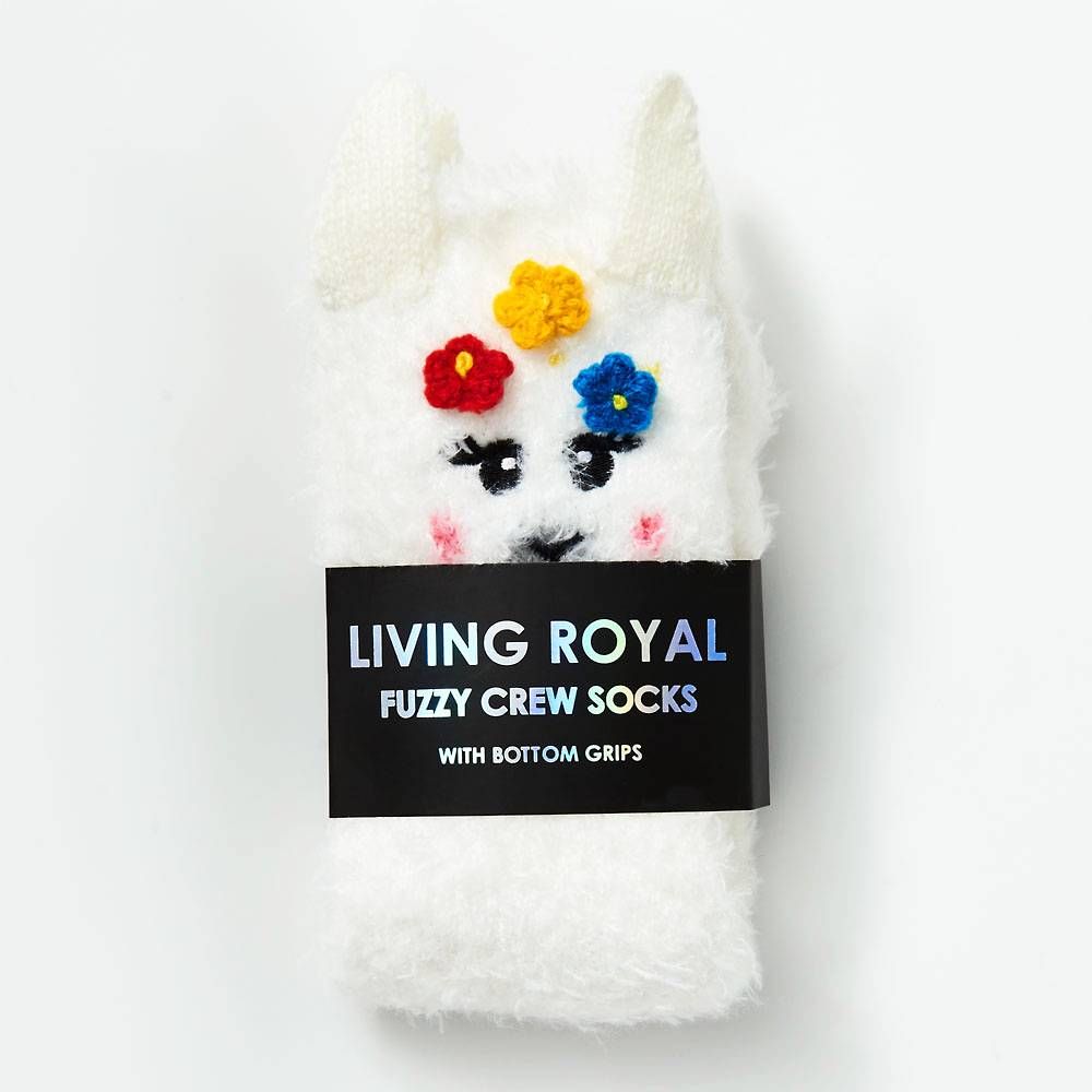 Fuzzy Llama Socks