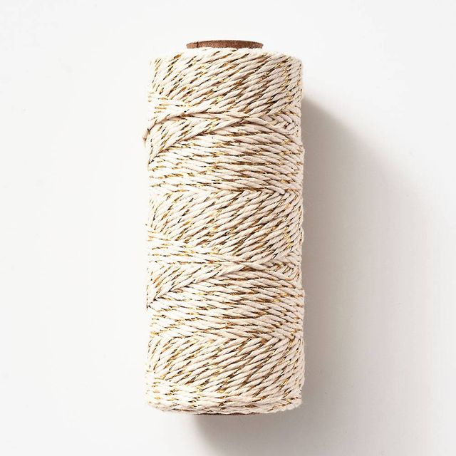 Gold Metallic and Natural Twine