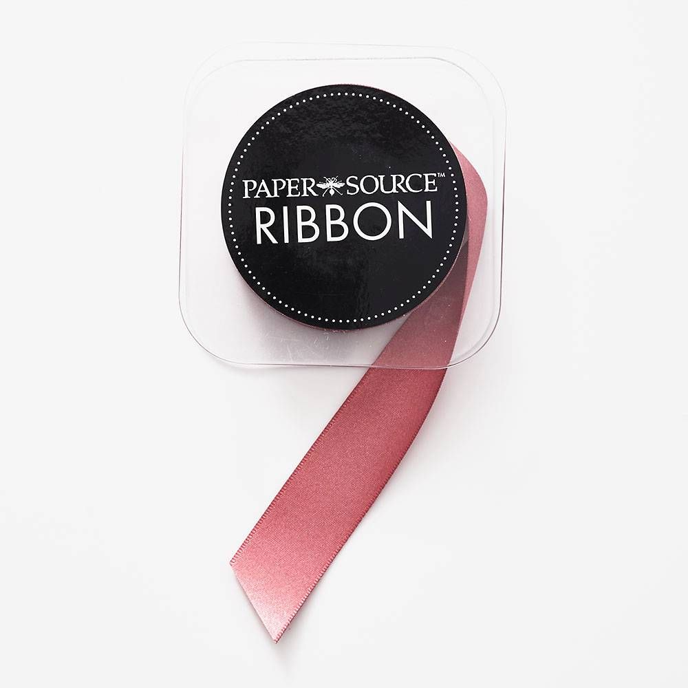 Mauve Satin Ribbon