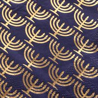 Menorah Cocktail Napkins