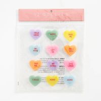 Conversation Heart Gel Clings