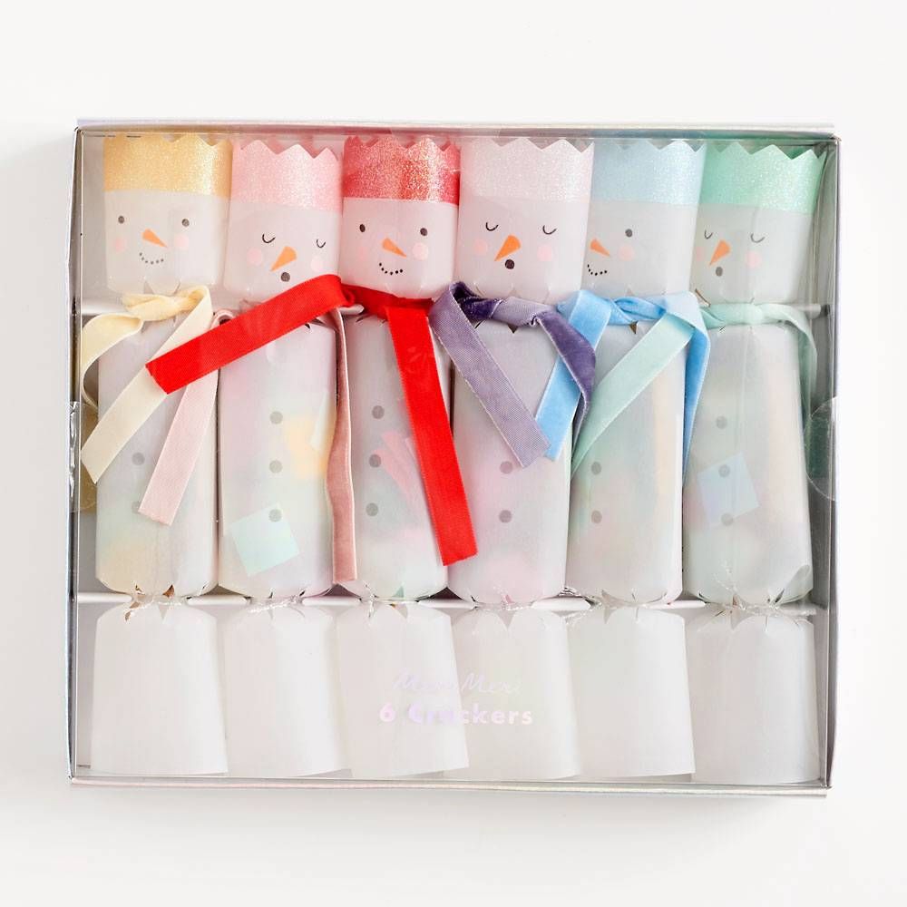 Rainbow Snowmen Crackers