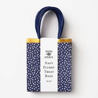 Navy Flurry Treat Bags