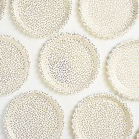 Gold Flurry Large Scalloped Plates