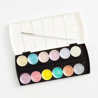 Pastel Metallic Accents Watercolor Set