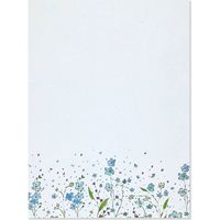 Blue Flowers Stationery Set