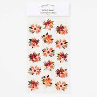 Pink & Orange Flower Stickers