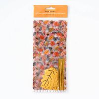 Autumn Leaves & Acorns Cellophane Bags