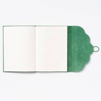 Teal Fold Over Button Journal