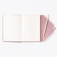 Blush Fold Over Journal & Pencil