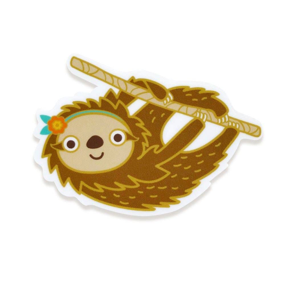 Sloth Sticker Birthday Card