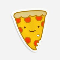 Pizza My Heart Sticker Greeting Card