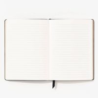 Black Detail Oriented Leatherette Journal