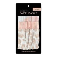 Kitsch Blush Print Face Mask Set