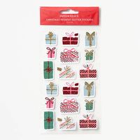 Christmas Present Glitter Stickers