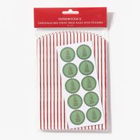 Red Stripe Christmas Treat Bags