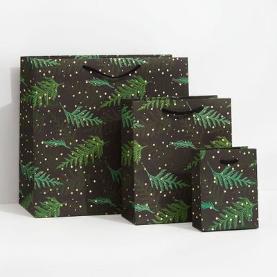 Holiday Cedar Branches Gift Bags