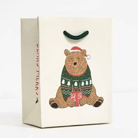 Holiday Bears In Sweaters Gift Bags