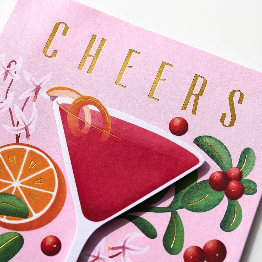 Cheers Cocktail Birthday Card